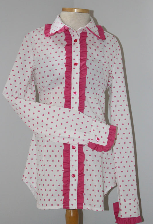 Pink Polka Dot Frill