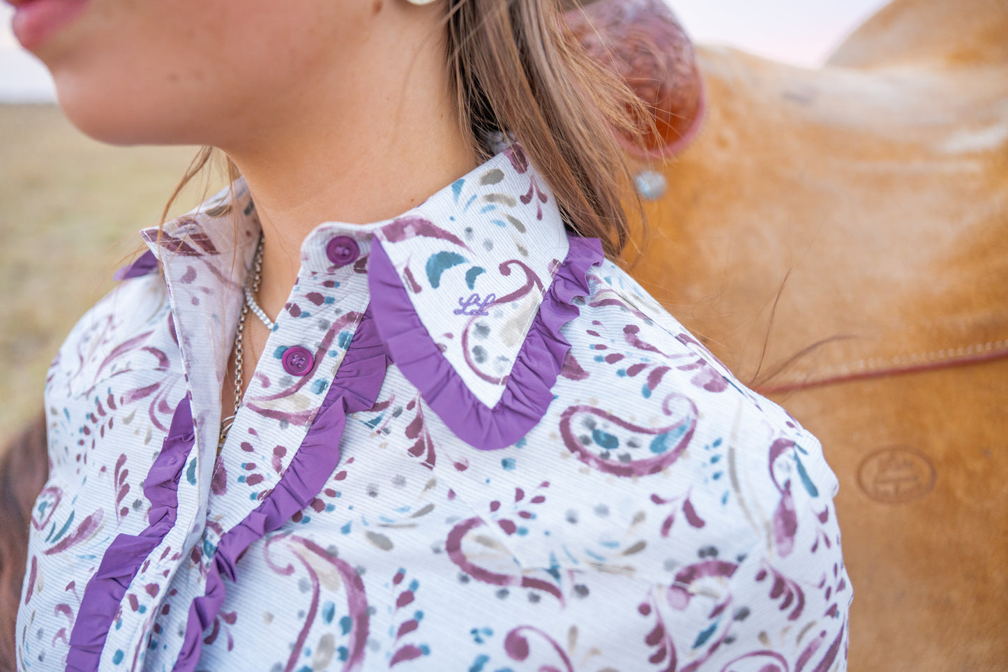 LL Signature Fit: Painted Paisley Frill