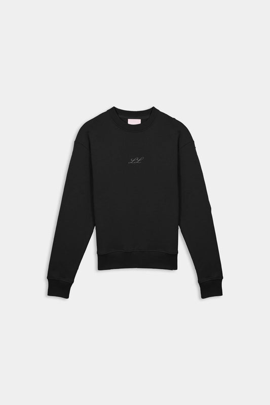 Black Crewneck with Blue LL