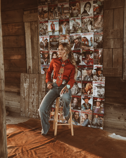 Velvet Ember Traditional Shirt